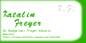 katalin freyer business card